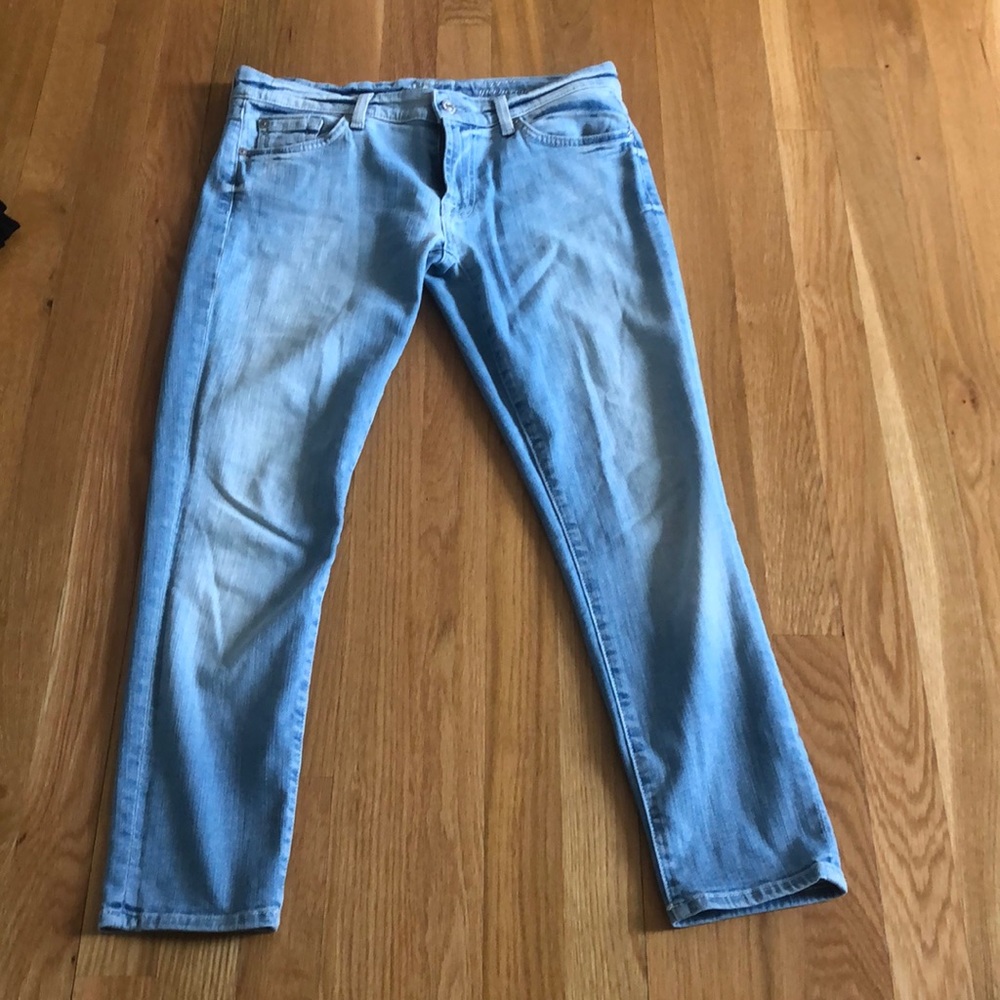 Luther wash cropped jean